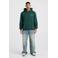 America Today relaxed fit hoodie met backprint - donkergroen