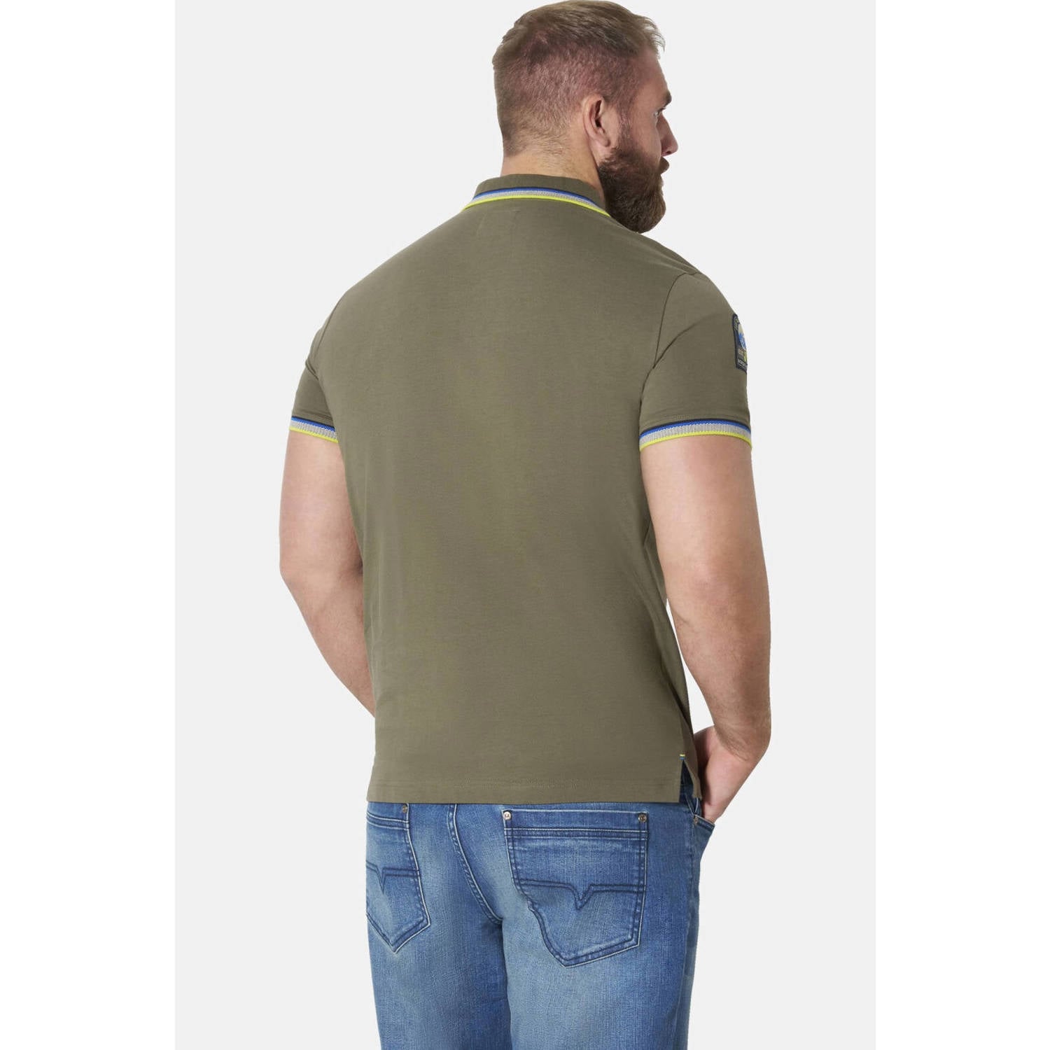 Jan Vanderstorm Plus Size polo olijfgroen