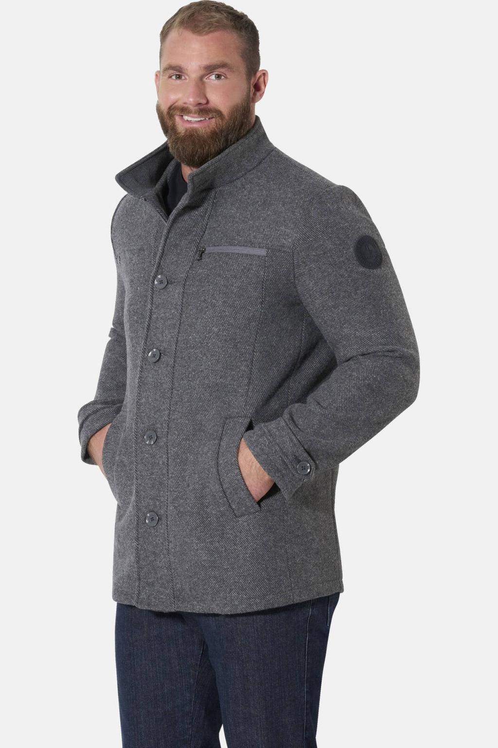 Jan Vanderstorm Plus Size jas - grijs