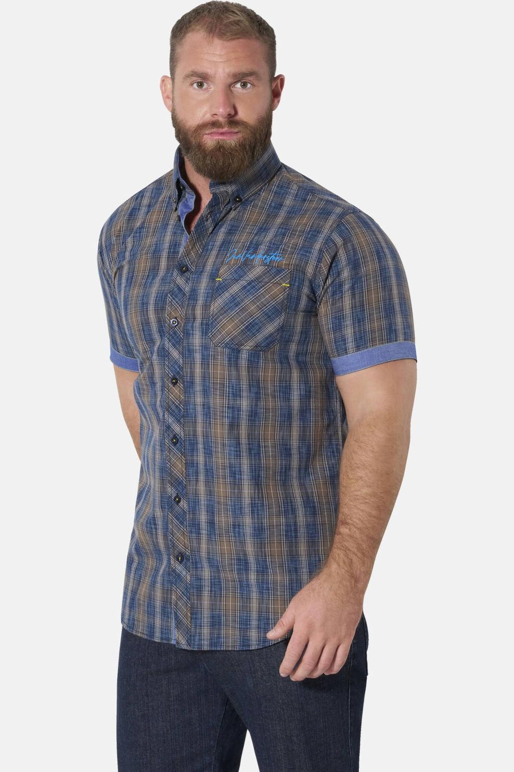 Jan Vanderstorm Plus Size T-shirt - donkerblauw