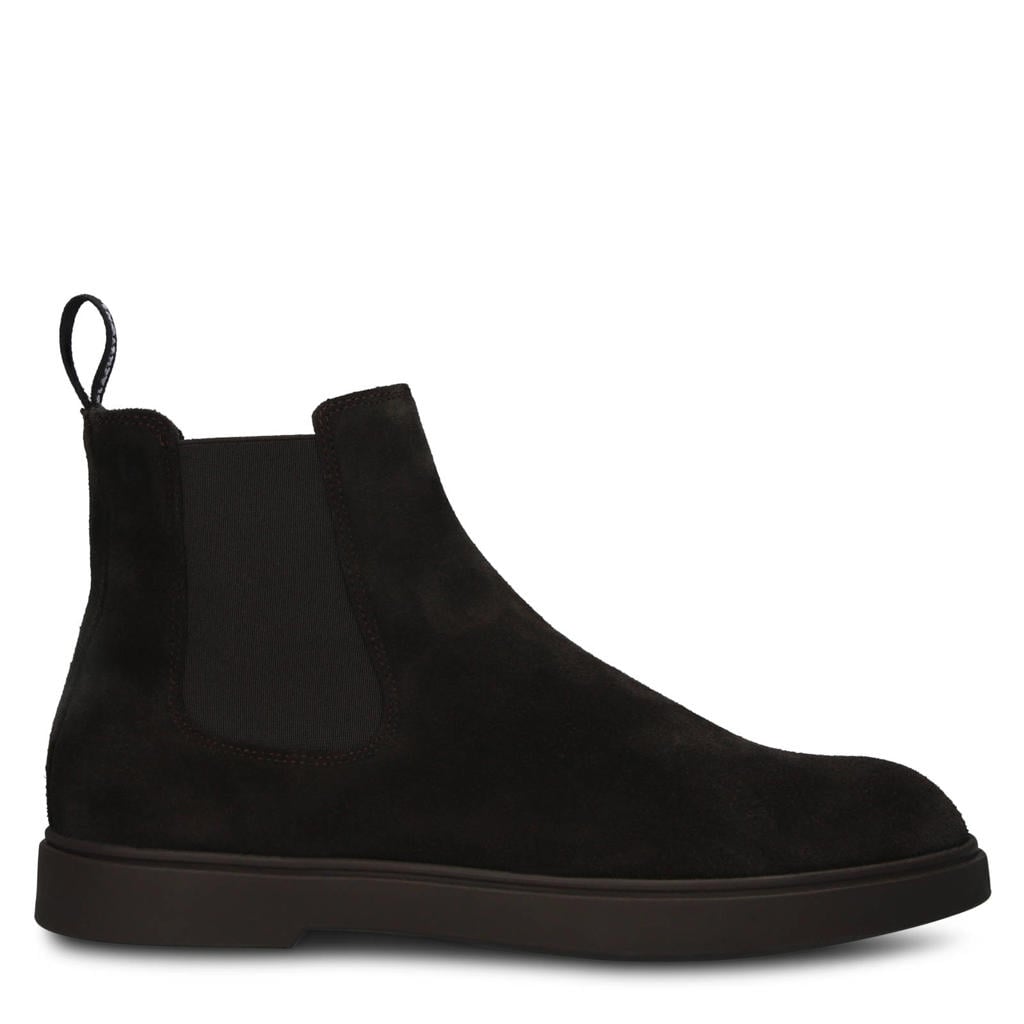 Blackstone Pave Dean - Coffee - Suede chelsea boots dark brown