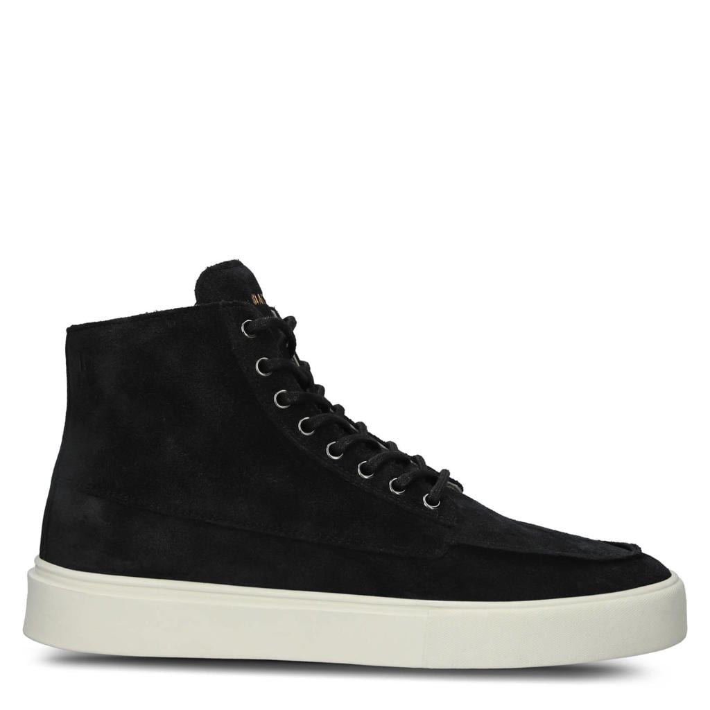 Blackstone Ruby Eero - Zipper - Black - Suede sneaker (high) black
