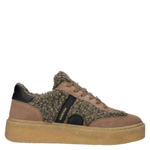 Blackstone Enjar Natuk Taupe Suede sneaker (low) light brown
