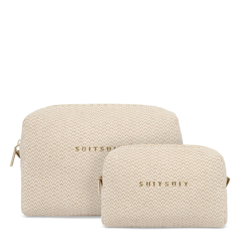 SUITSUIT toilettas Fusion - set van 2 Natural Waffles