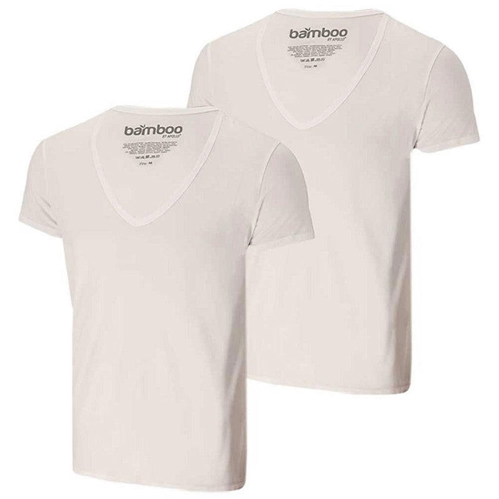 Apollo Bamboe T-shirt - Diepe V-Hals - 2-Pack