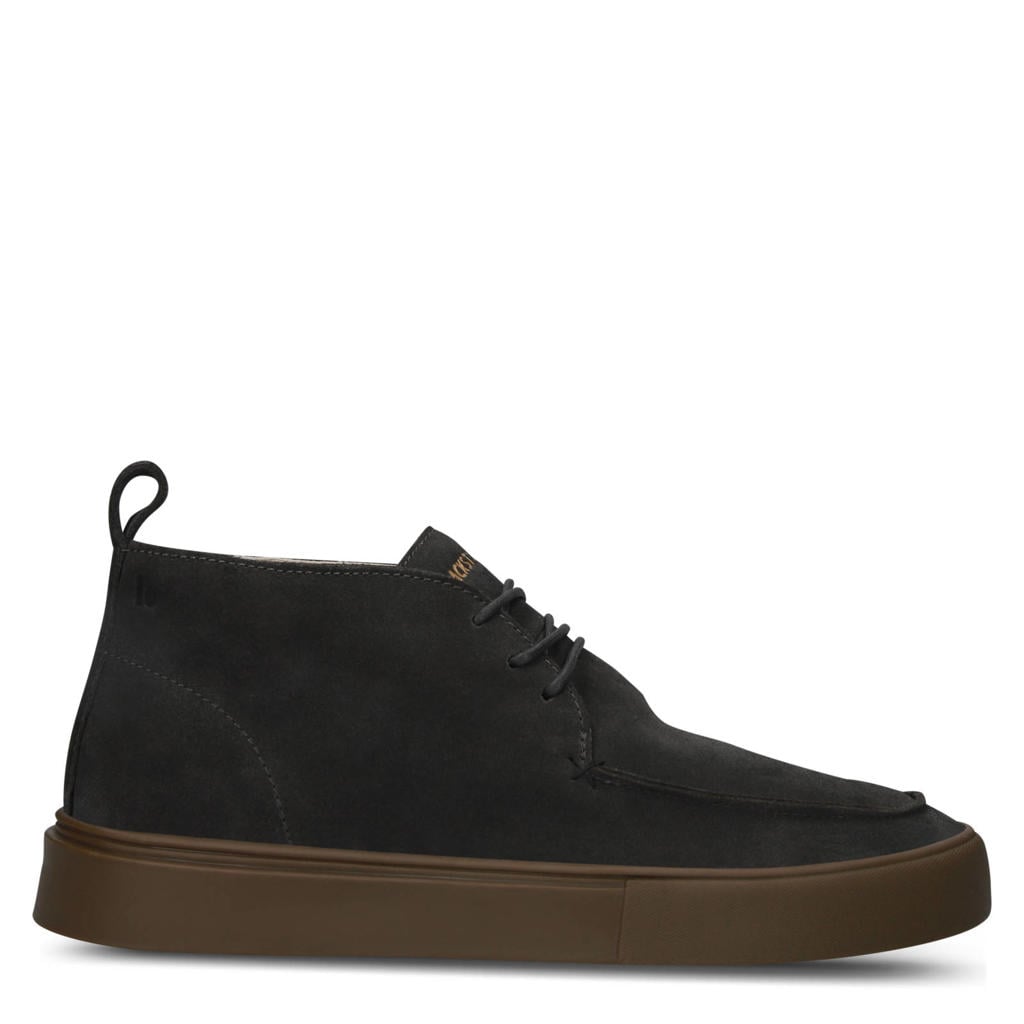 Blackstone Ruby Jerrik - Bitumen - Suede chukka dark grey