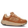 Blackstone V-Riley -  Brown Sugar - Suede runner sneaker cognac