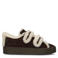 Blackstone Quartz Mazie -  Mole - Suede sneaker (low) dark brown