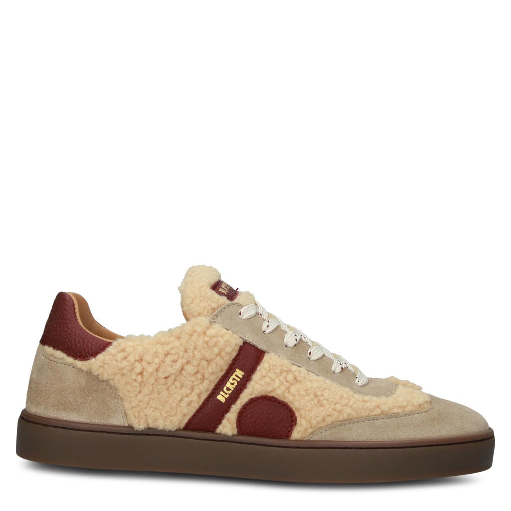 Blackstone Sierra Natuk - Mouton Maroon - Suede sneaker (low) beige