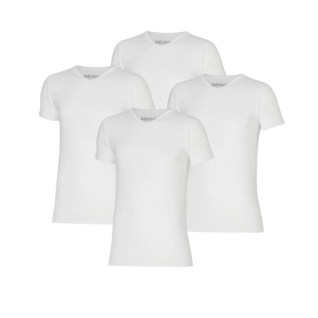Apollo Bamboe T-Shirt Heren - V-Hals - 4-Pack