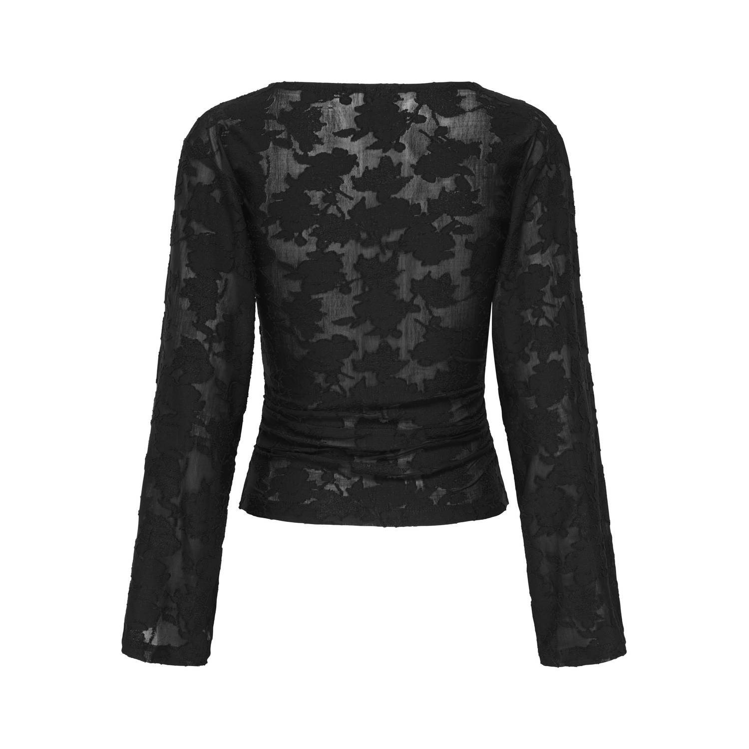 ONLY gebloemde top zwart