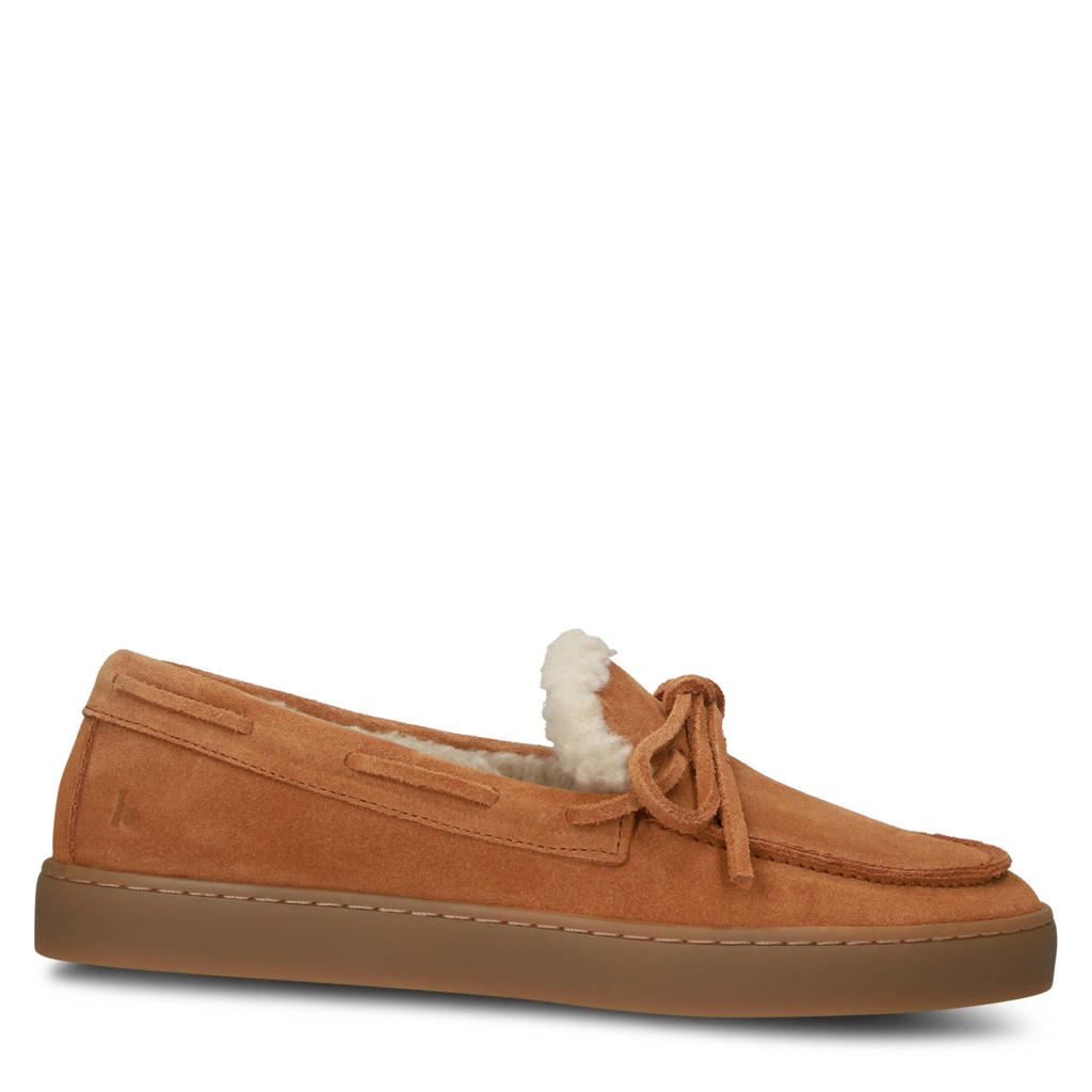 Blackstone Sierra Aster - Brown Sugar - Suede slip-ons cognac