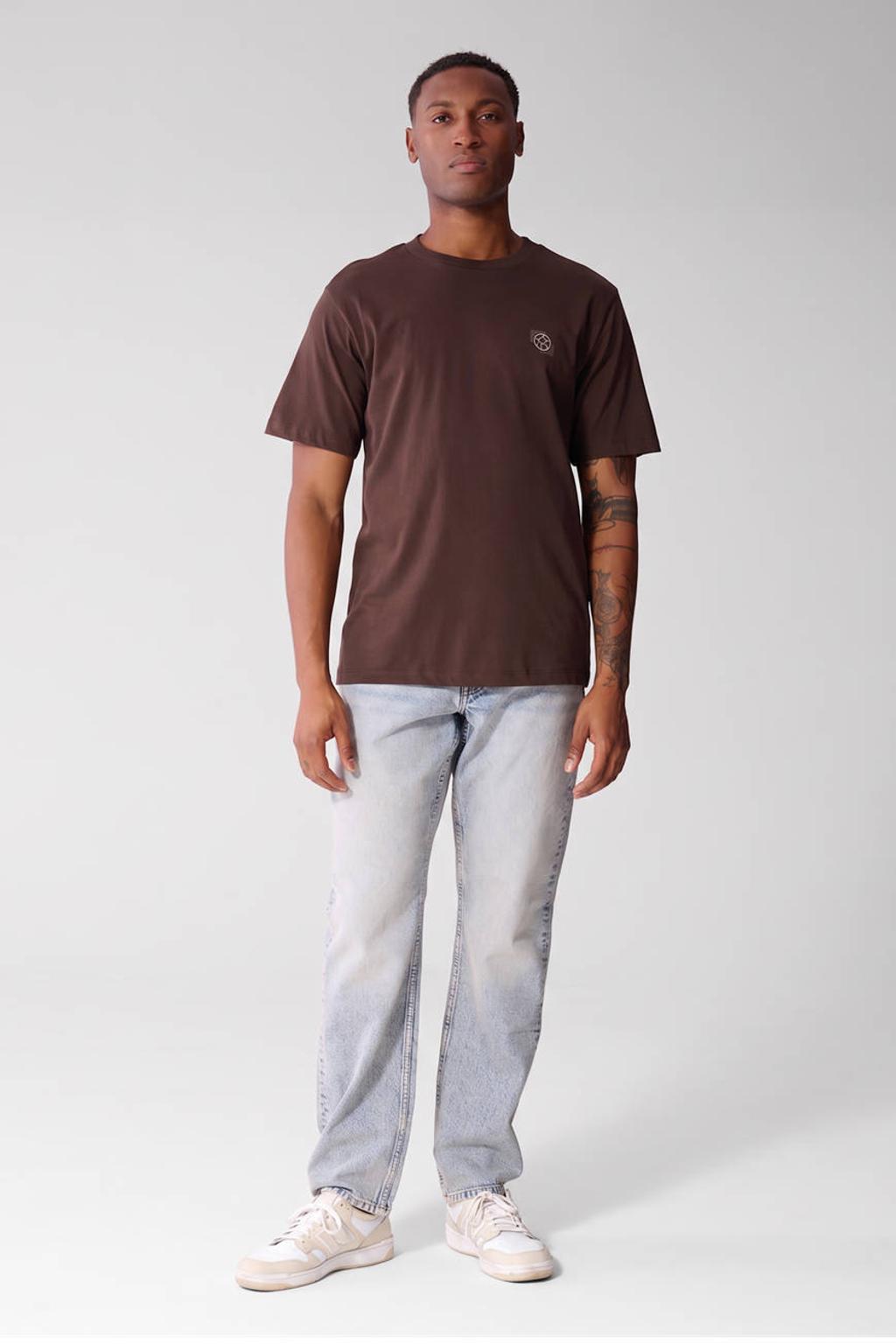 Shoeby relaxed fit T-shirt - donkerbruin