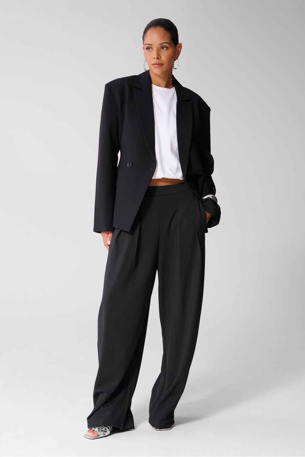 Shoeby loose fit broek - zwart