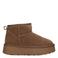 Poelman Eliza suède enkelboots met plateauzool - taupe