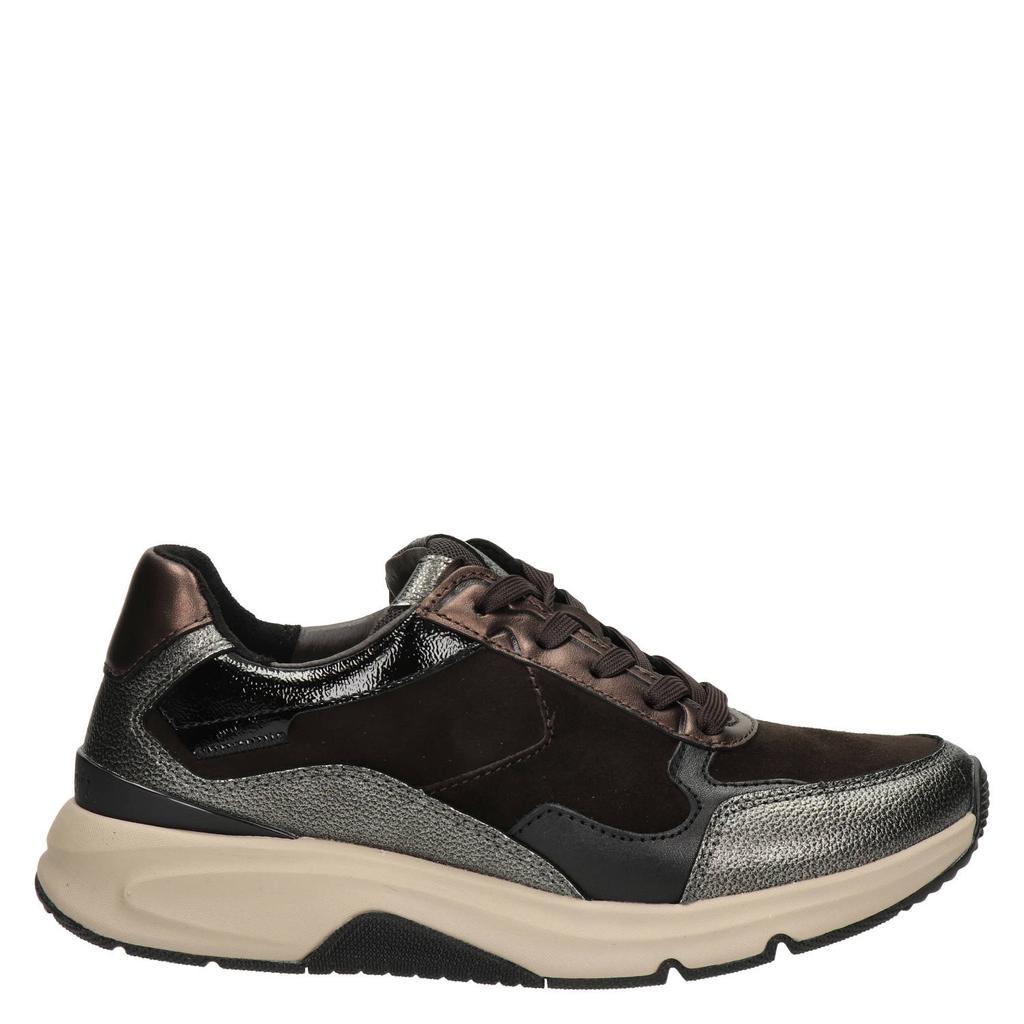 Gabor leren sneakers - donkerbruin
