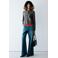 Mango gebreid vest met wol - grijs