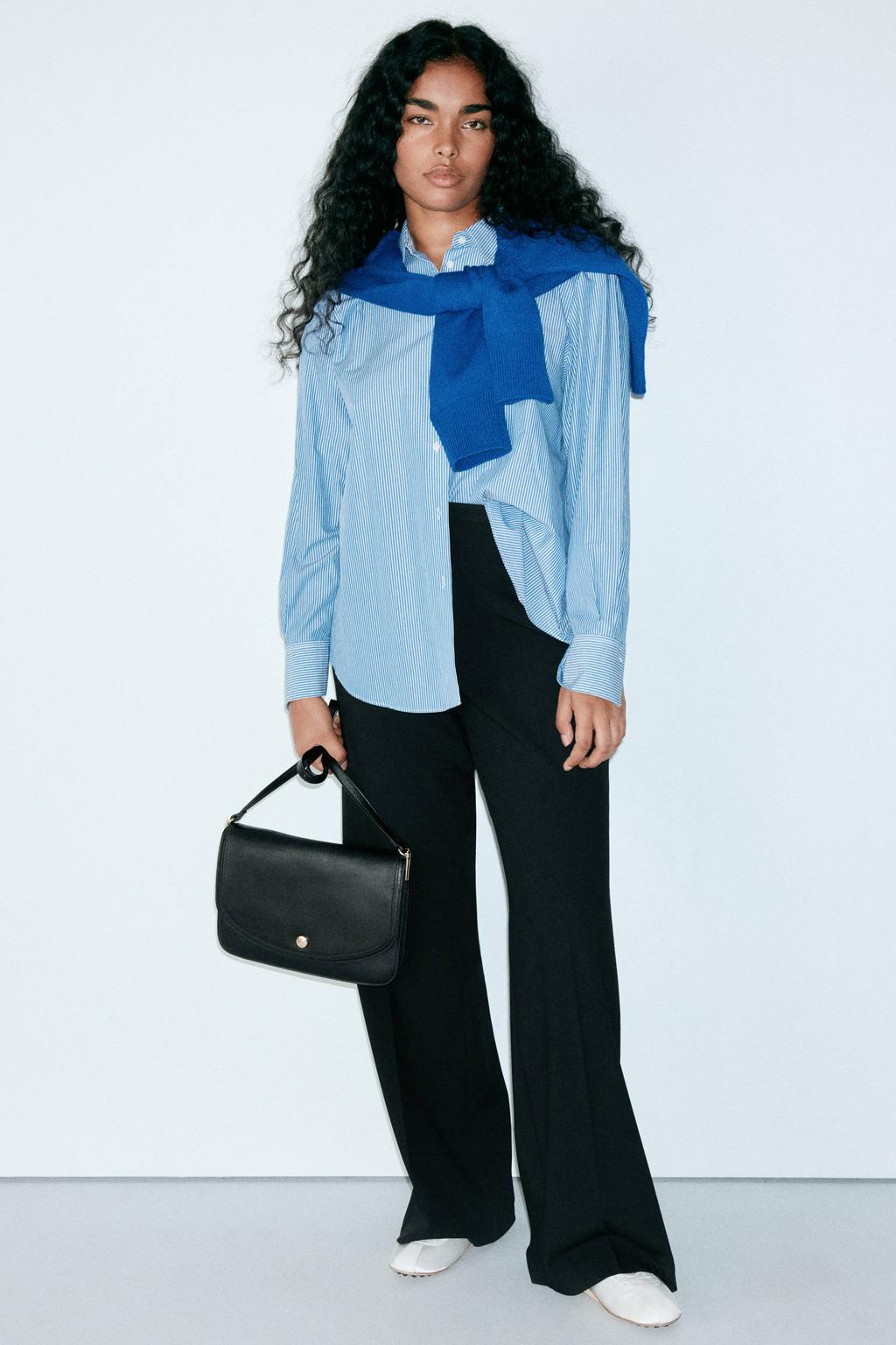 Mango flared broek - zwart