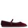 MANGO TEEN fluwelen ballerina's - donkerrood