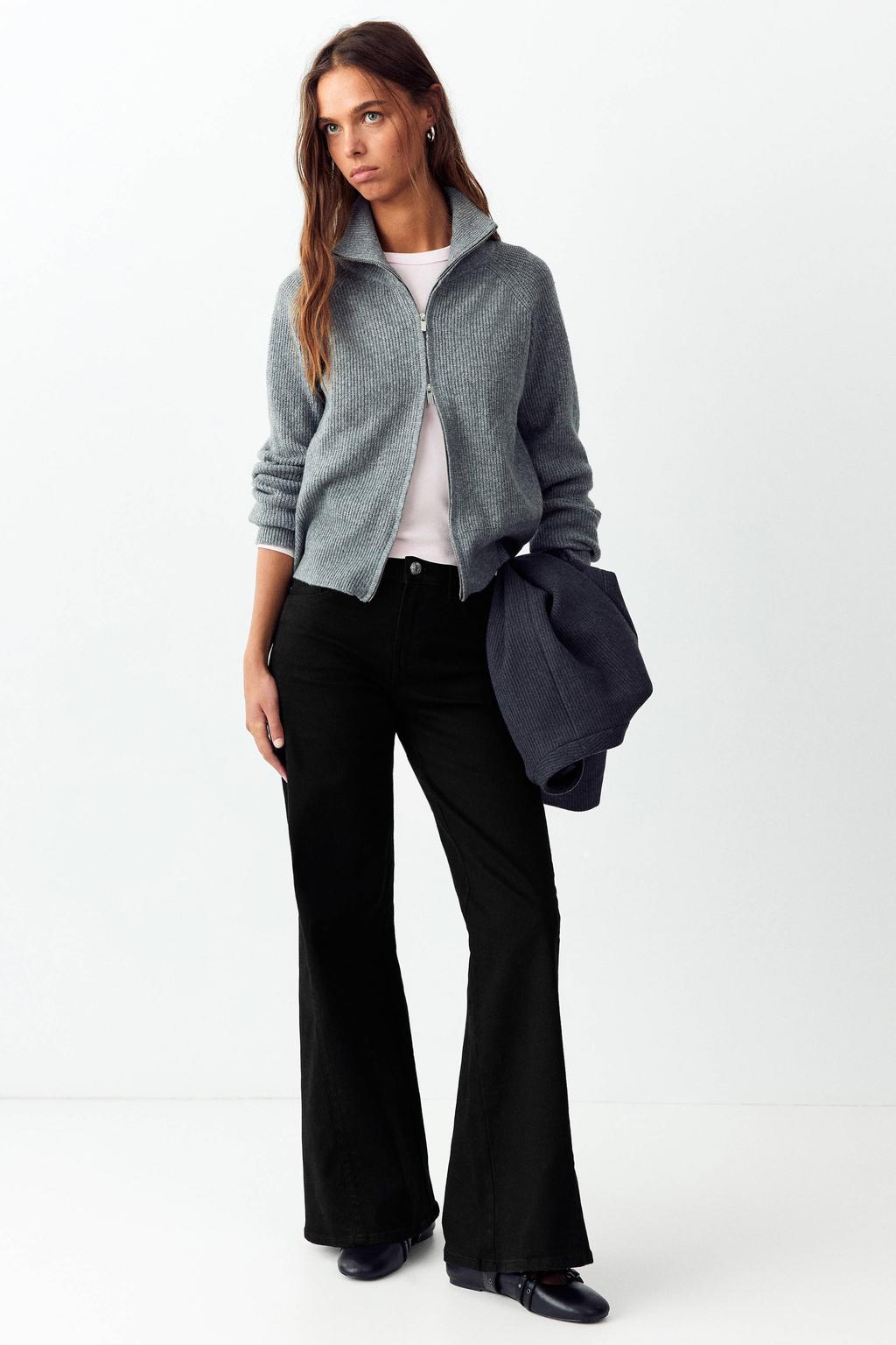 MANGO TEEN straight leg jeans - grey denim
