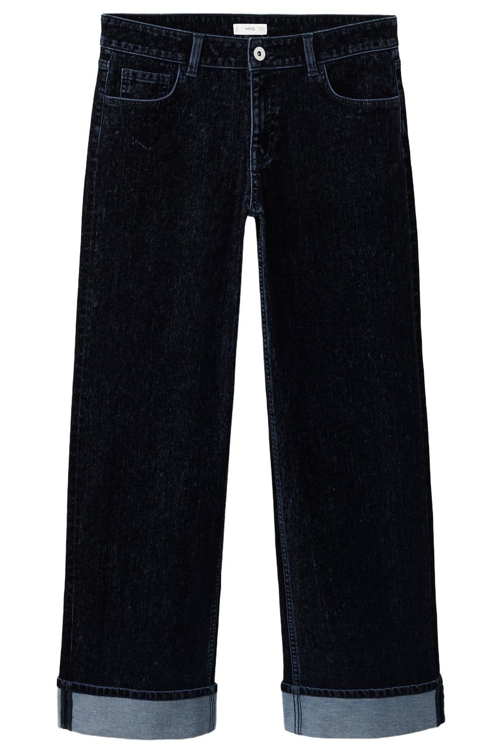 MANGO TEEN wide leg jeans - marineblauw