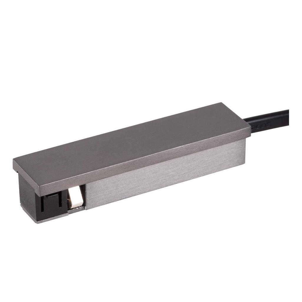 Lucide aluminium railverlichting - zwart/chroom