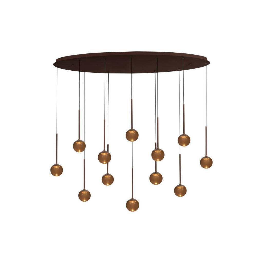 Lucide dimbare LED hanglamp 143.2x35 cm - koffie