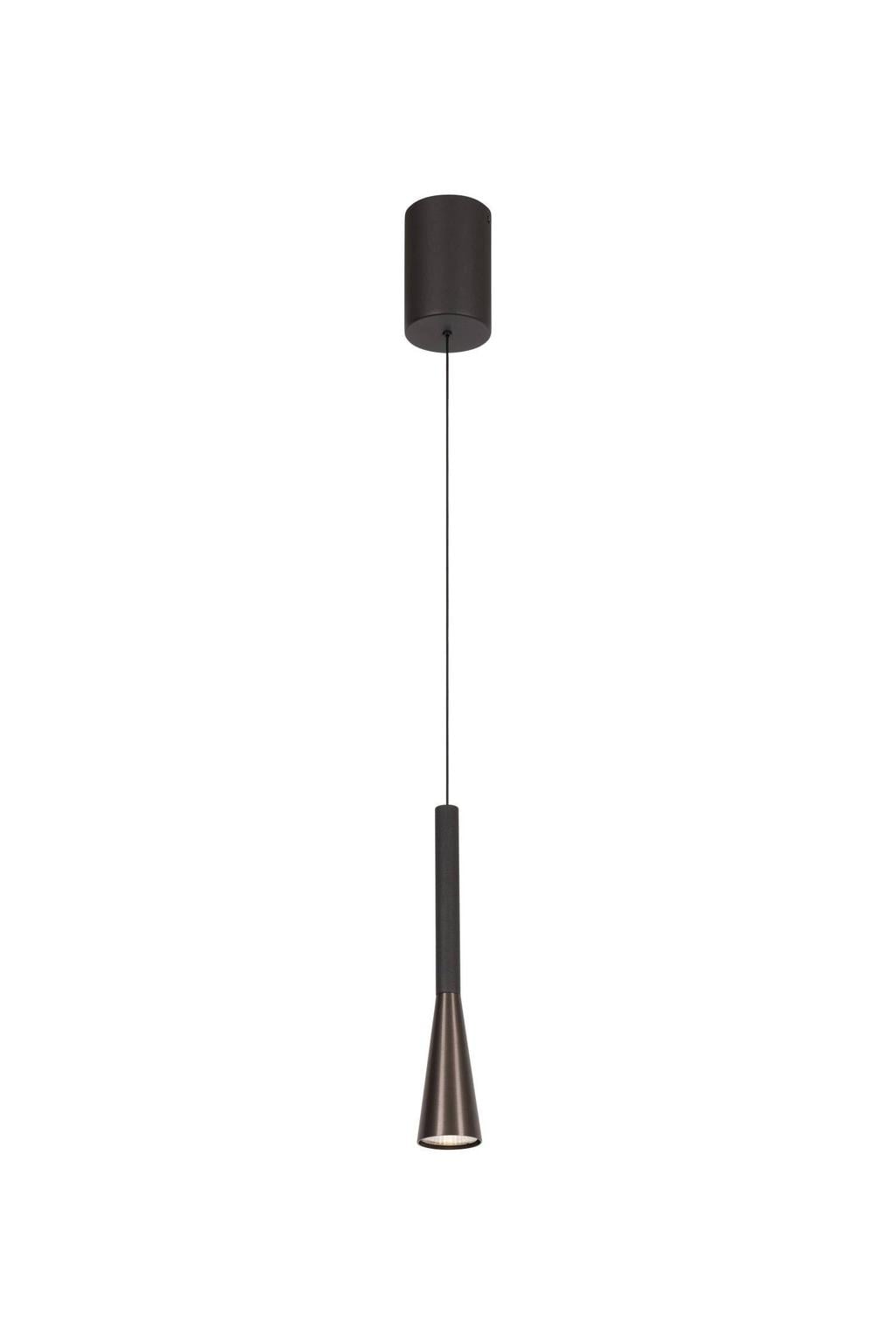 Lucide aluminium dimbare LED hanglamp Ø 7.7 cm - koffie