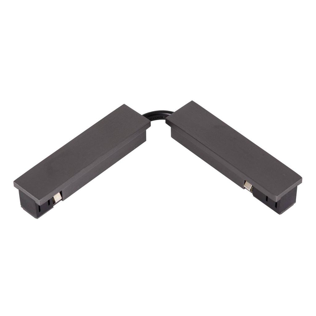 Lucide aluminium railverlichting 17x1.9 cm - zwart/chroom