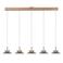 Lucide glazen dimbare LED hanglamp 150x23 cm - amber