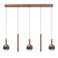 Lucide dimbare LED hanglamp 18x138 cm - koper