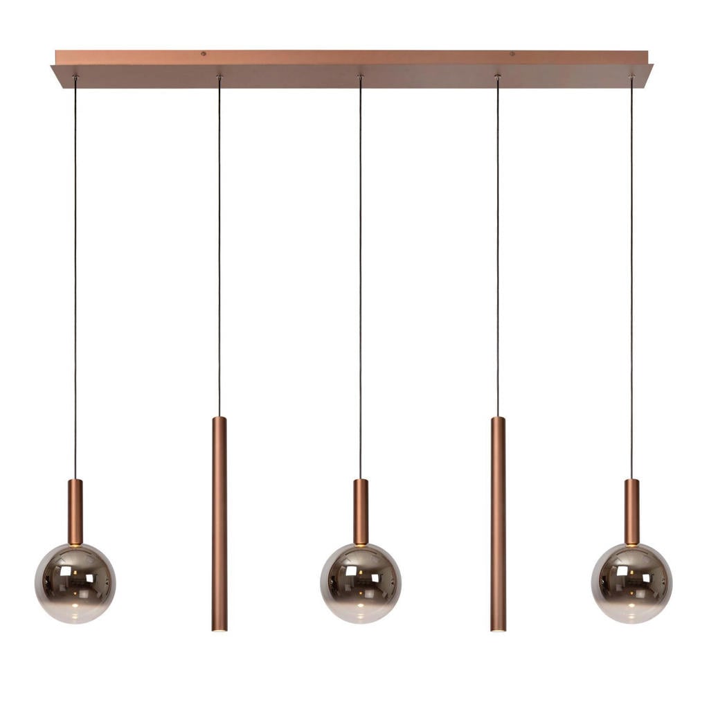 Lucide dimbare LED hanglamp 18x138 cm - koper