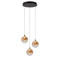 Lucide glazen dimbare LED hanglamp Ø 36 cm - amber
