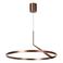 Lucide aluminium LED hanglamp Ø 80 cm - koffie