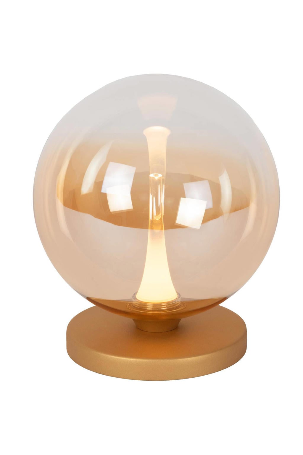 Lucide glazen tafellamp - amber