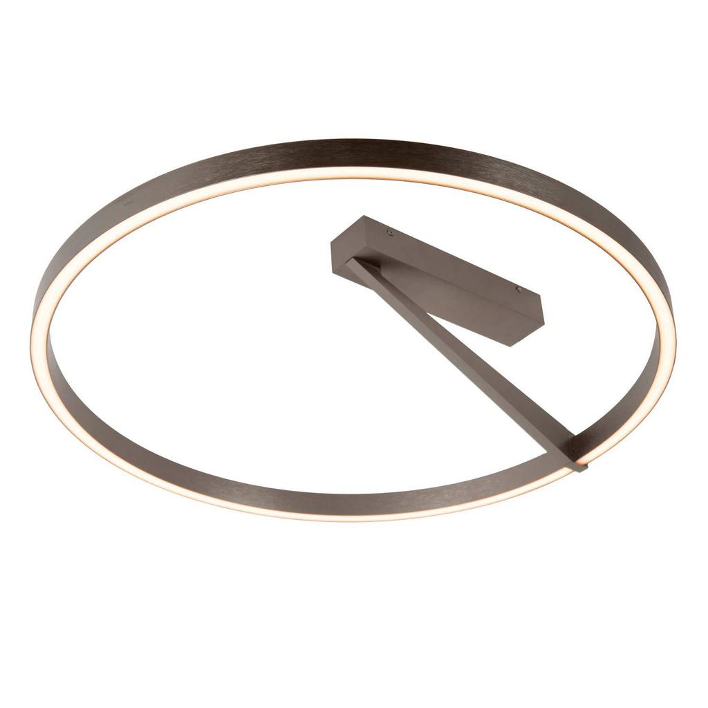 Lucide aluminium dimbare LED plafonniere APPLAUSE 60x60 cm - grijs ijzer