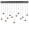 Lucide aluminium dimbare LED hanglamp MONTANA 130x20 cm - ijzergrijs