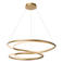 Lucide aluminium dimbare LED hanglamp Ø 80 cm - goud/messing