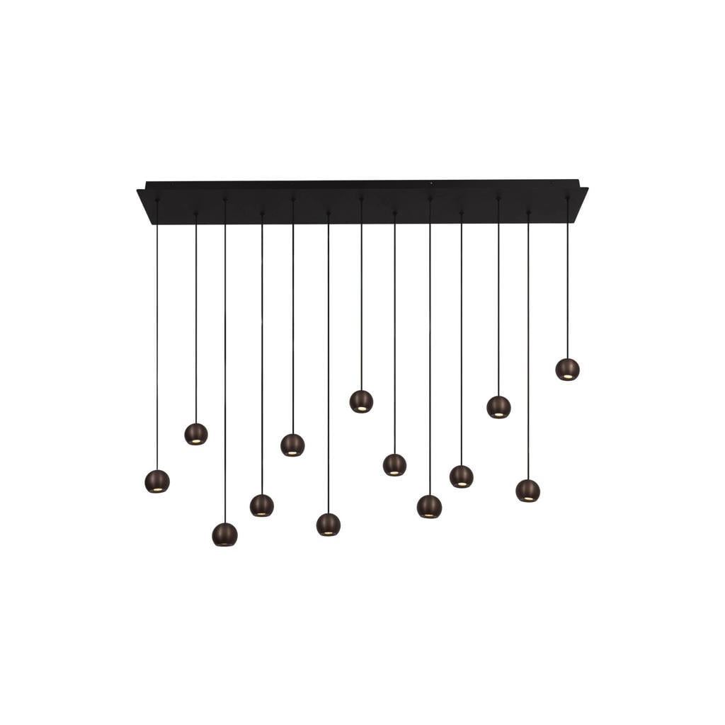 Lucide dimbare LED hanglamp 130x20 cm - koffie