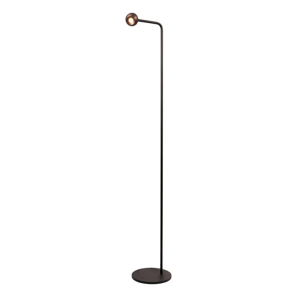 Lucide aluminium dimbare LED vloerlamp MONTANA 25.8x21 cm - koffie