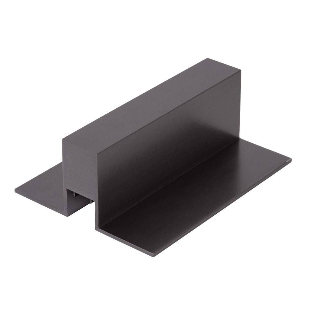 Lucide aluminium railverlichting 12.5x10 cm - zwart/chroom