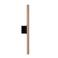 Lucide aluminium dimbare LED wandlamp 10x8 cm - koffie