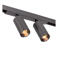 Lucide aluminium dimbare LED railverlichting Premium LINIA - zwart/chroom
