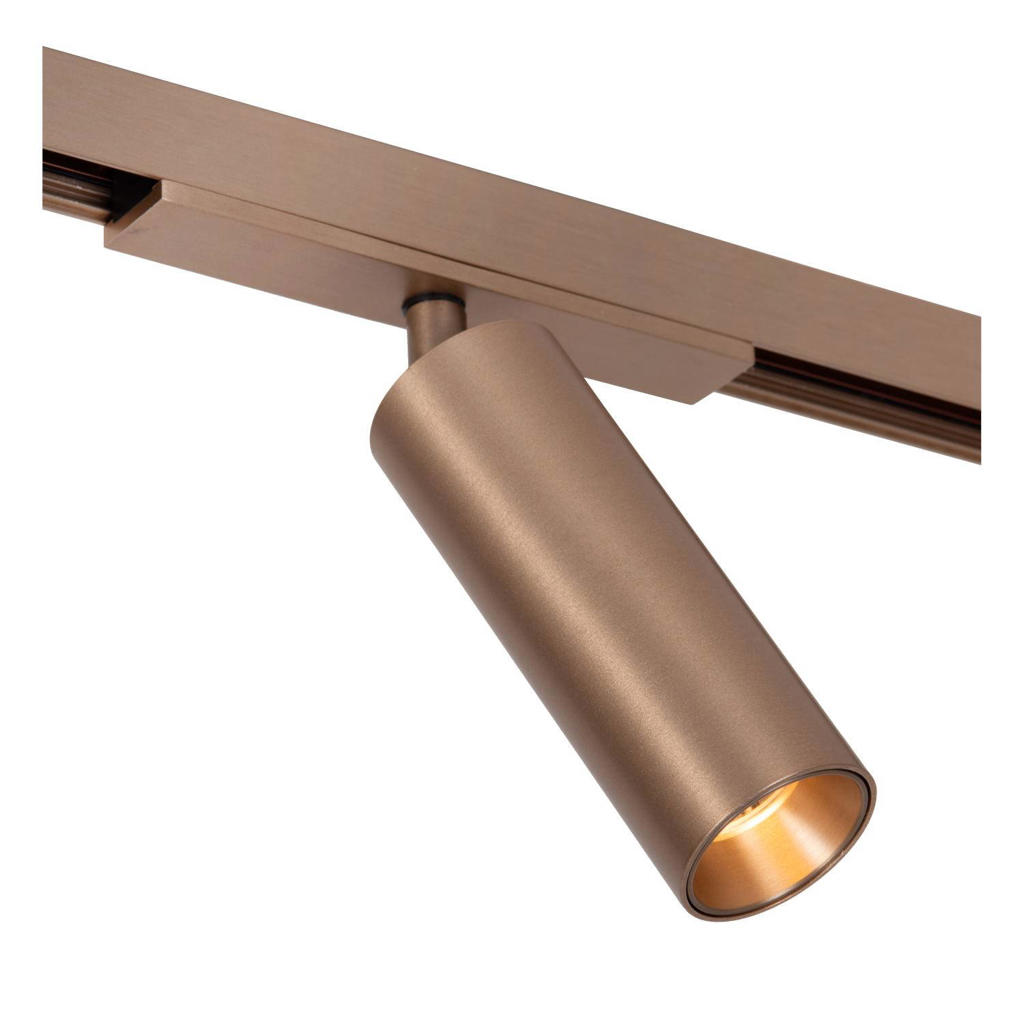 Lucide dimbare LED railverlichting 3,5x3,5 cm - champagne
