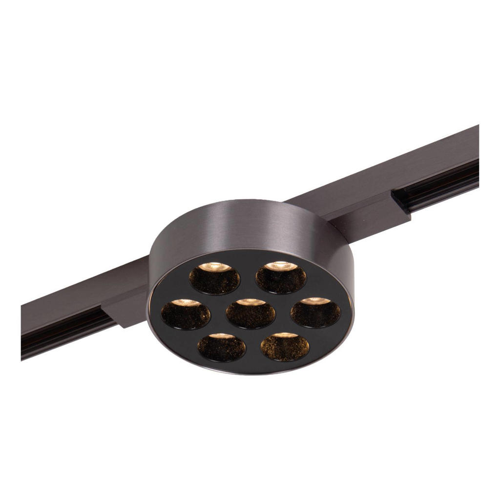 Lucide dimbare LED railverlichting - matzwart/chroom