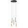 Lucide dimbare LED hanglamp Ø41,8 cm - zwart
