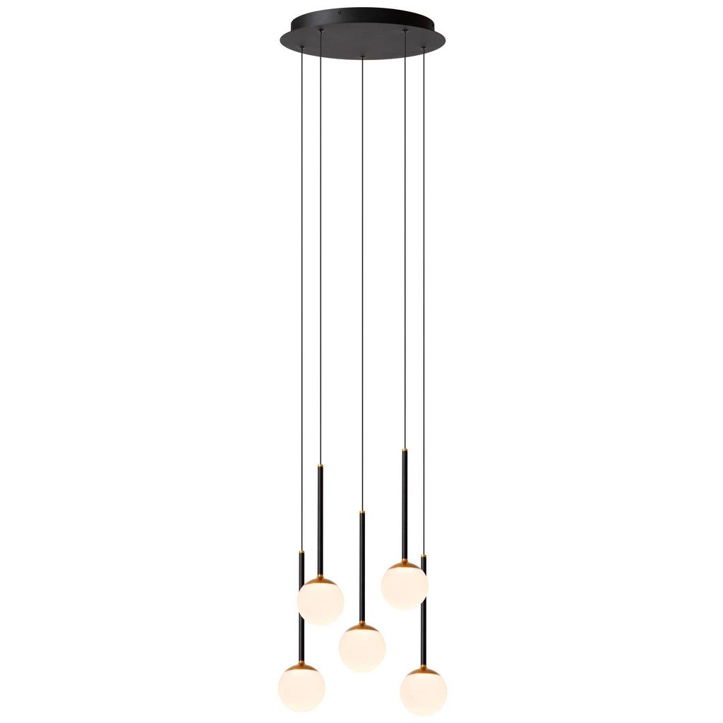 Lucide dimbare LED hanglamp Ø41,8 cm - zwart