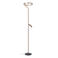 Lucide dimbare LED vloerlamp 33x33 cm - koffie