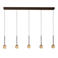 Lucide dimbare LED hanglamp 141.9x10 cm - koffie