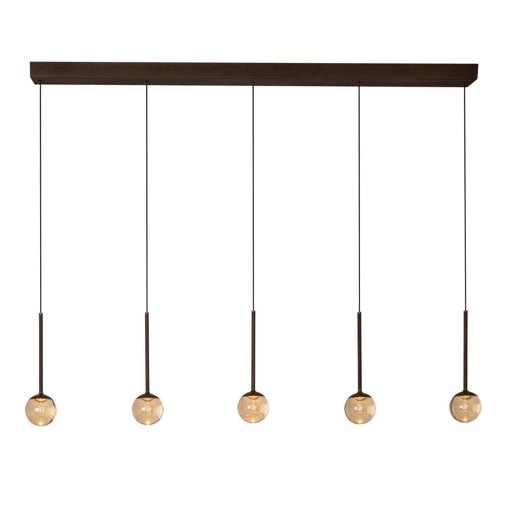 Lucide dimbare LED hanglamp 141.9x10 cm - koffie
